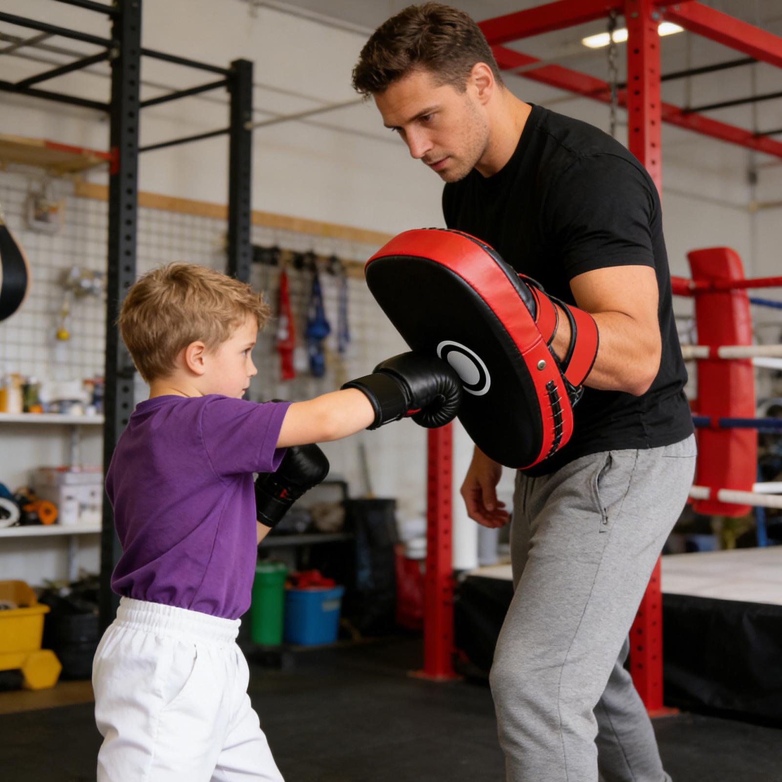 Home Gym Equipments - PU Lederen Bokspads Gebogen Kick Trainingsapparatuur