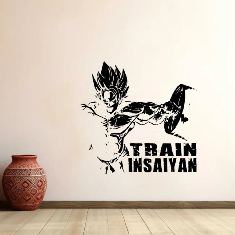 Home Gym On Wall - Gym muurtattoo vinyl sticker manga kunst