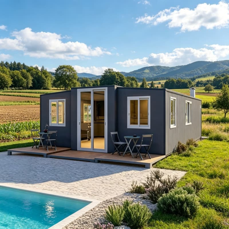 Home Gym Custom - Uitklapbare containerwoningen 40ft, vouwbare prefab mobiele