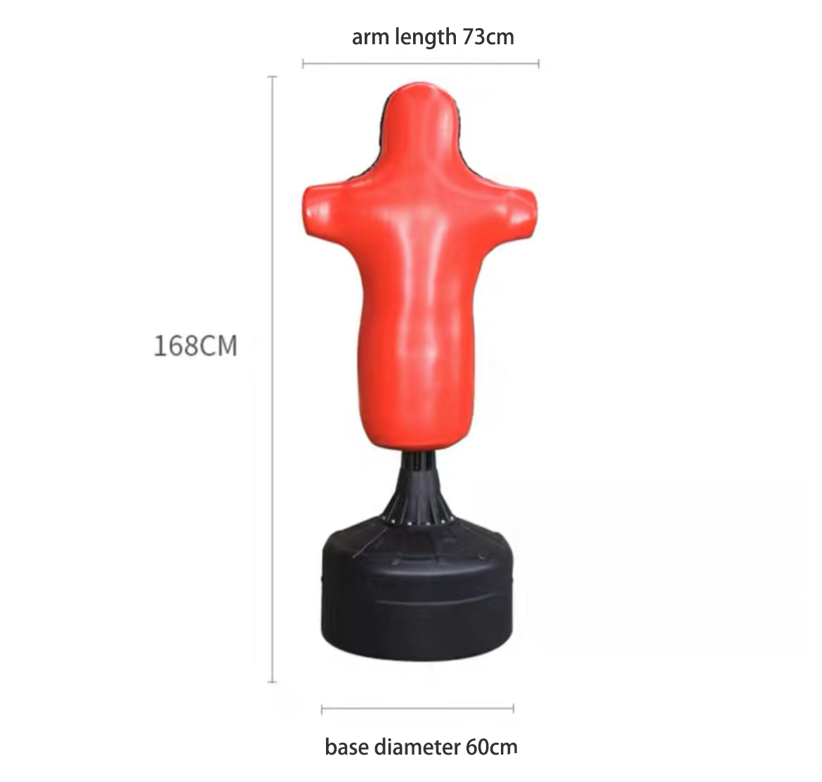 Boxing Bag Stand - PU Menselijk Lichaam Staande Bokszak Professionele