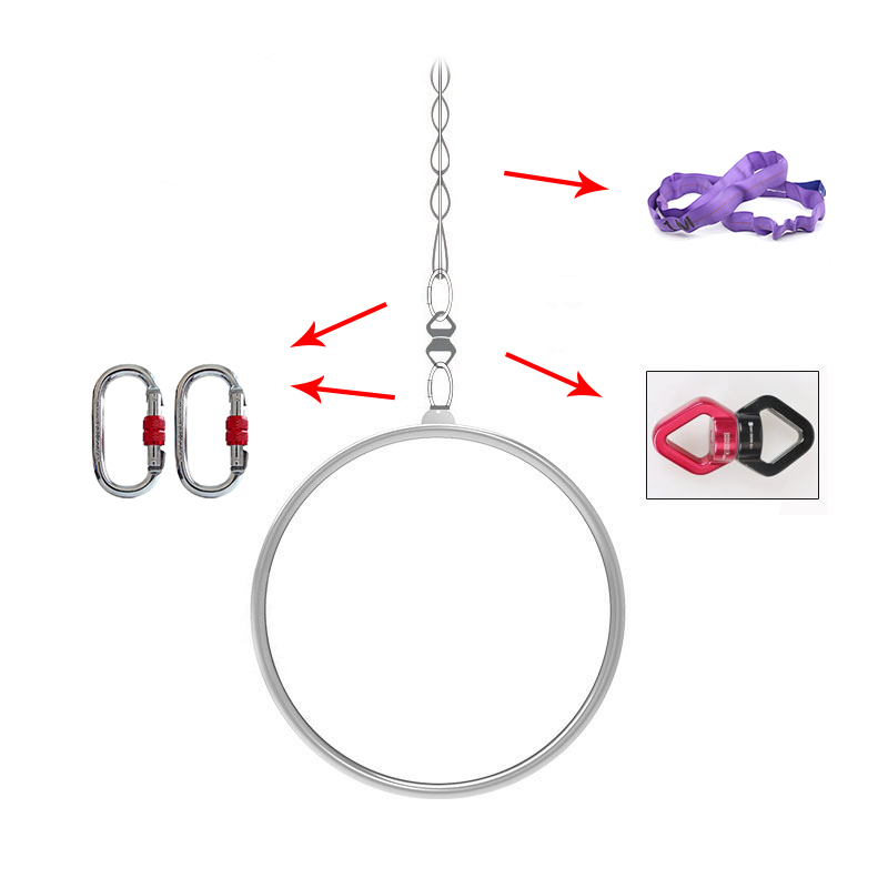 Home Gym Kit - 50cm Antenne Hoop Mini Lyra Kit