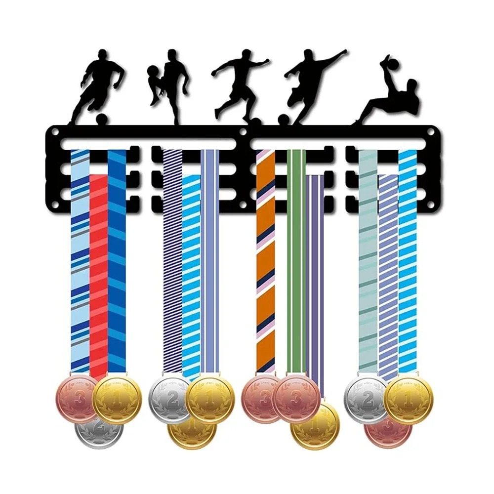 Home Gym On Wall - IJzeren medaille-display wandhouder voor sport, voetbal,