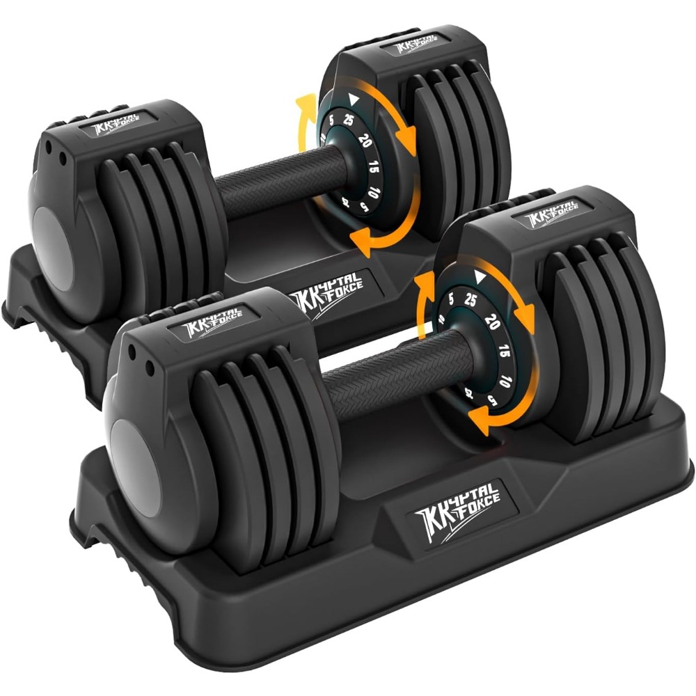 Home Gym Dumbbell Set - Verstelbare Dumbbell Set, 50 lbs (2