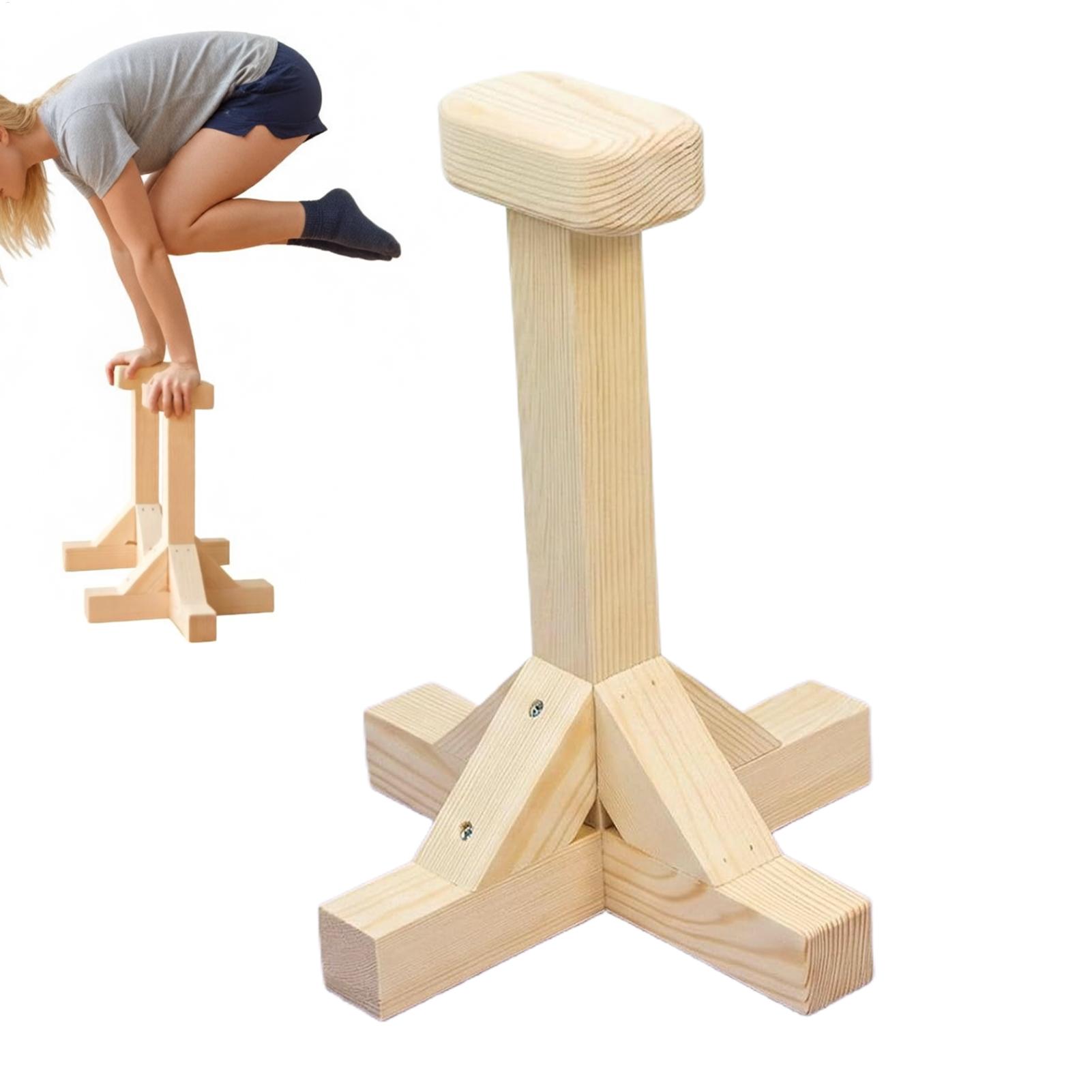 Home Gym Kit For Men - Handstandstang van hout, ergonomisch, krachttrainingsapparaat, bodyweight