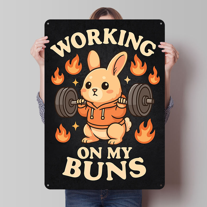 Home Gym On Wall - Working On My Buns – Leuke
