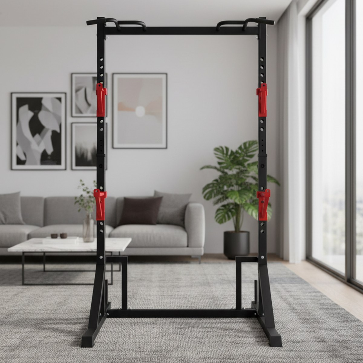 Verstelbaar Power Rack met Pul - Home Gym Equipments recensie en prijs