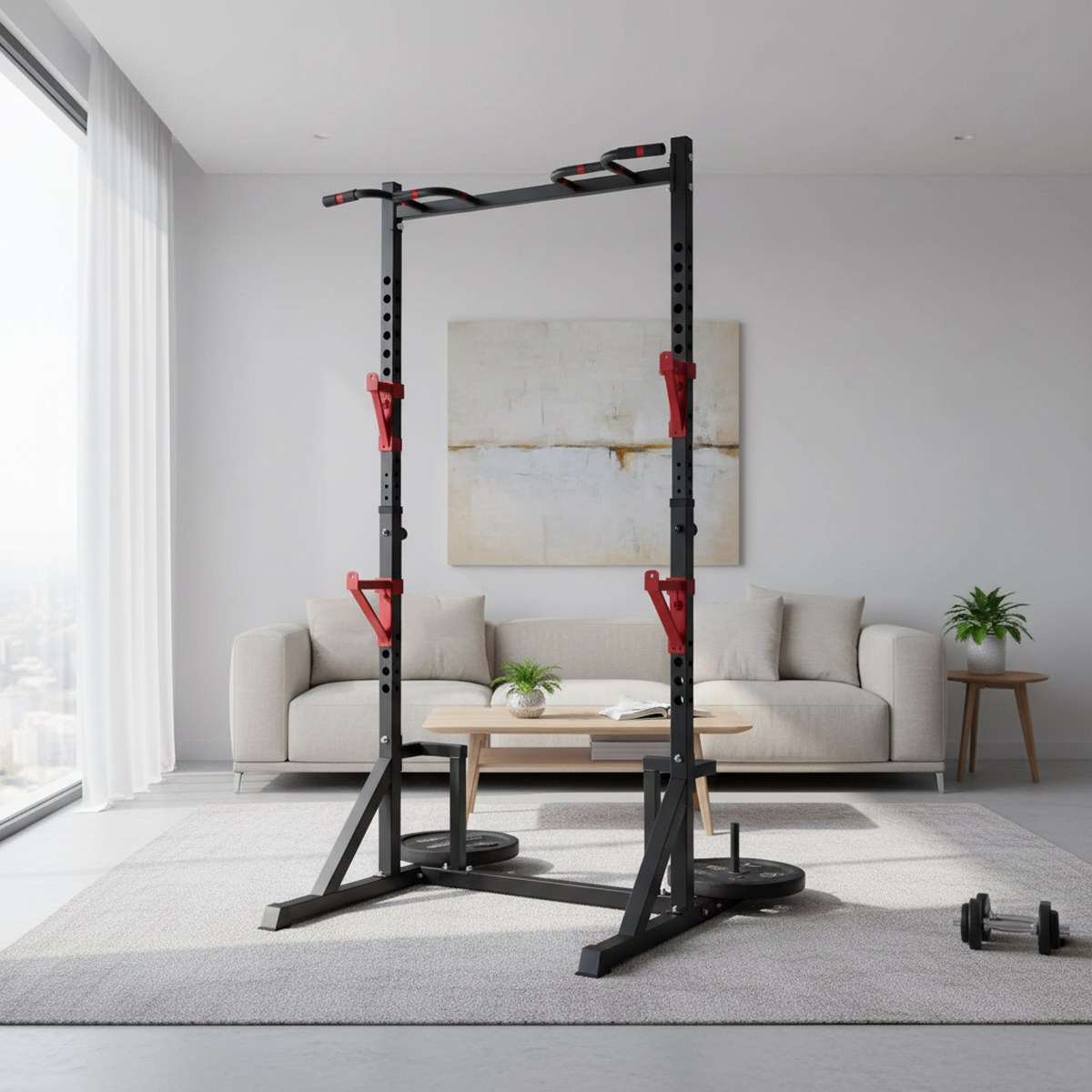 Verstelbaar Power Rack met Pul - Home Gym Equipments recensie en prijs