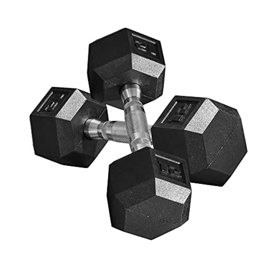 40lbs/45lbs/50lbs Rubber Dumbb - Home Gym Dumbbell Set recensie en prijs