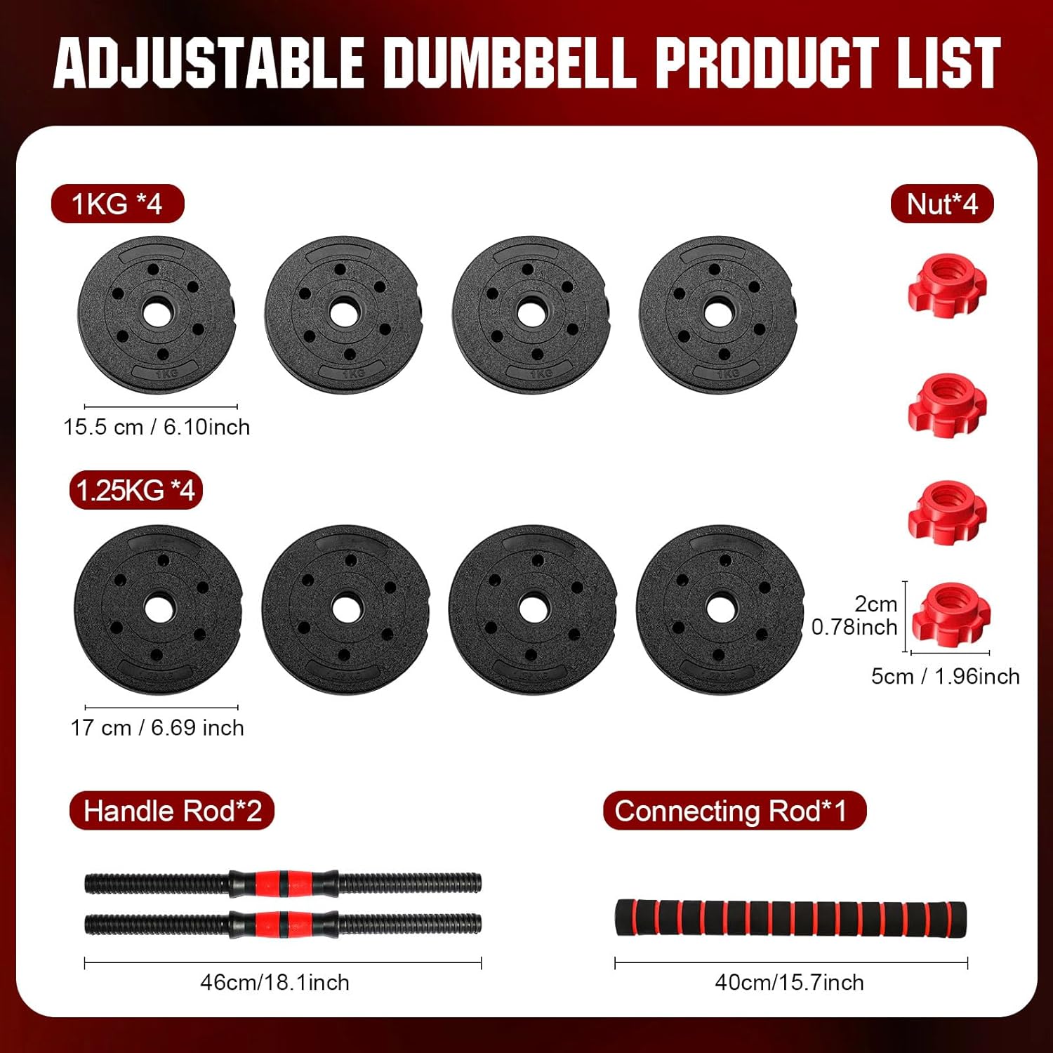 22lb 2-in-1 verstelbare dumbbe - Home Gym Kit recensie en prijs