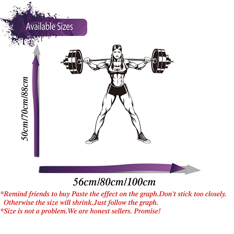 Grote Gym Vrouw Halters Muurta - Home Gym On Wall recensie en prijs