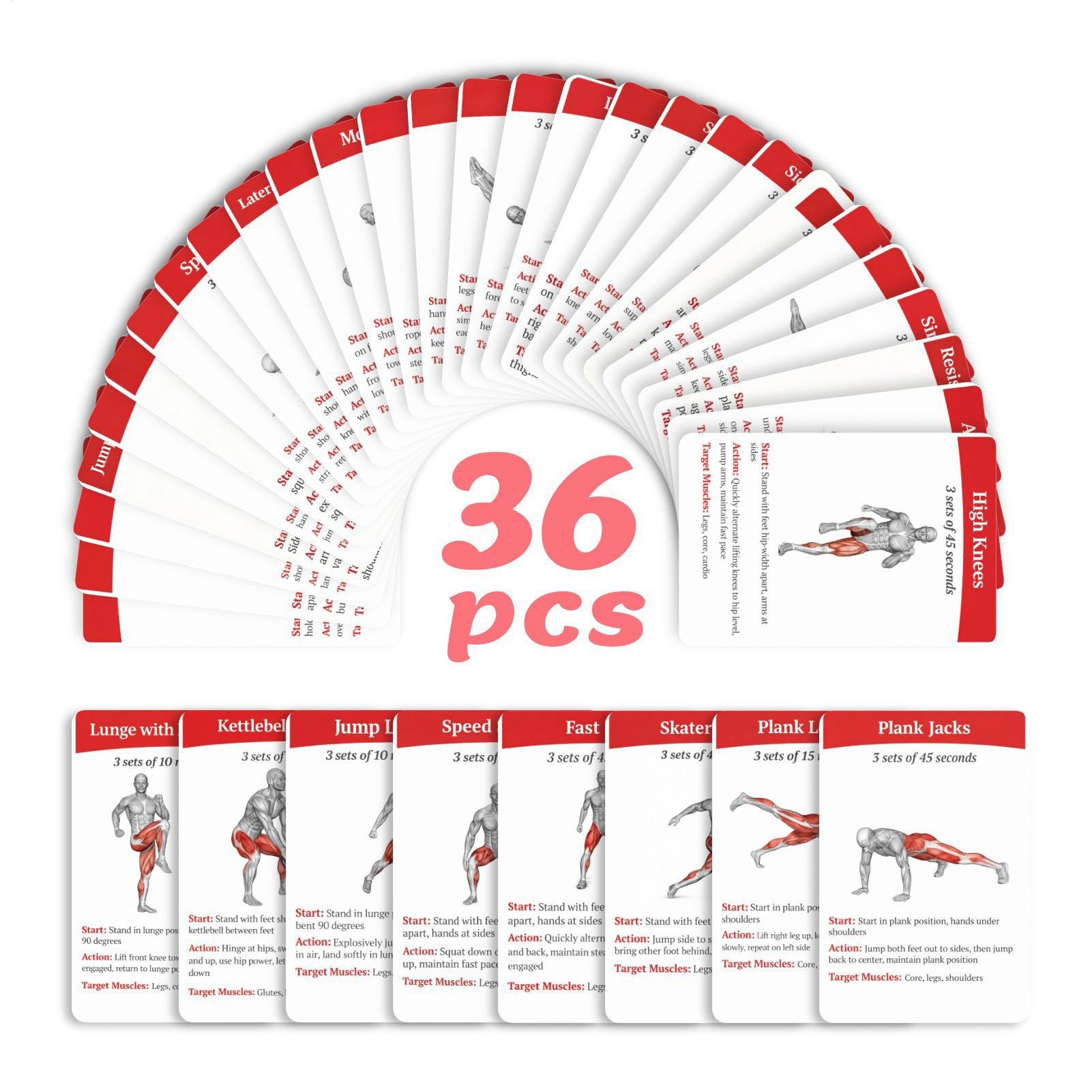 Workout-kaarten Oefenkaarten 3 - Home Gym Kit For Men recensie en prijs