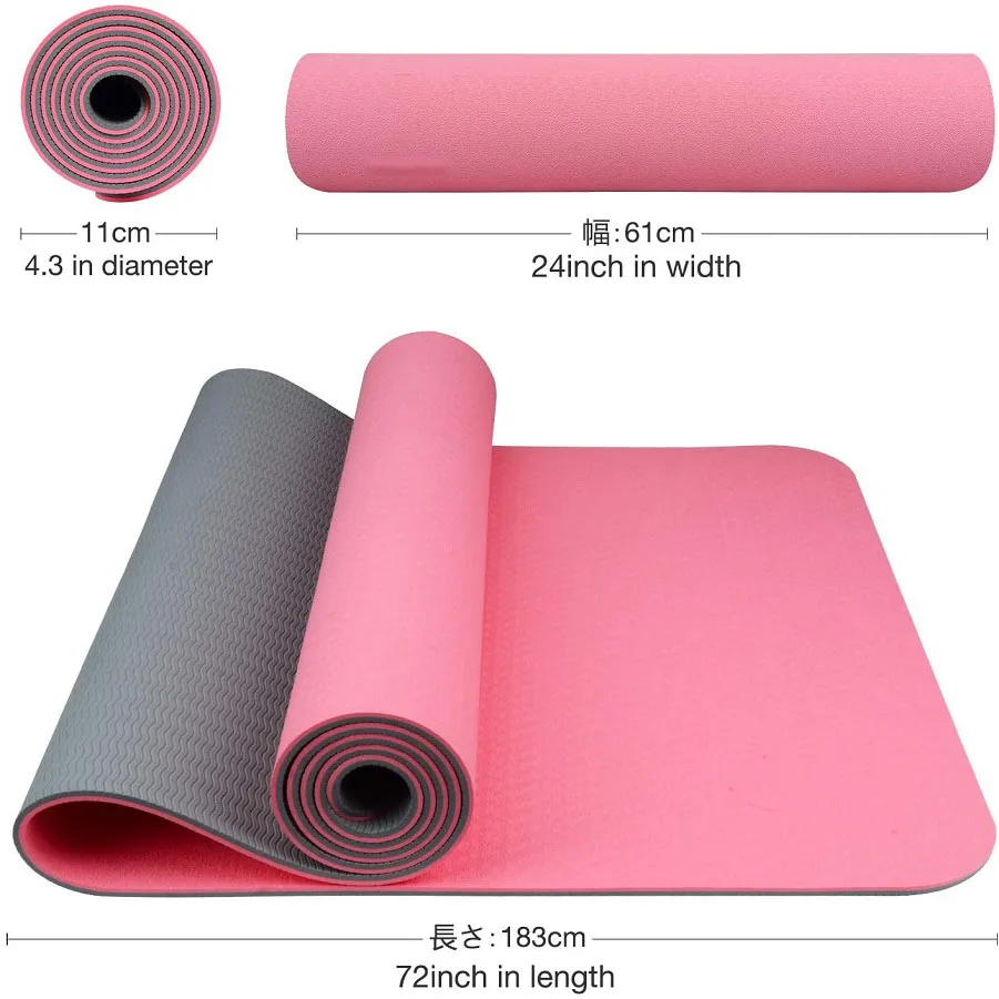 RUISIDA TPE yogamat 180x57x0,6 - Home Gym Yoga Studio recensie en prijs