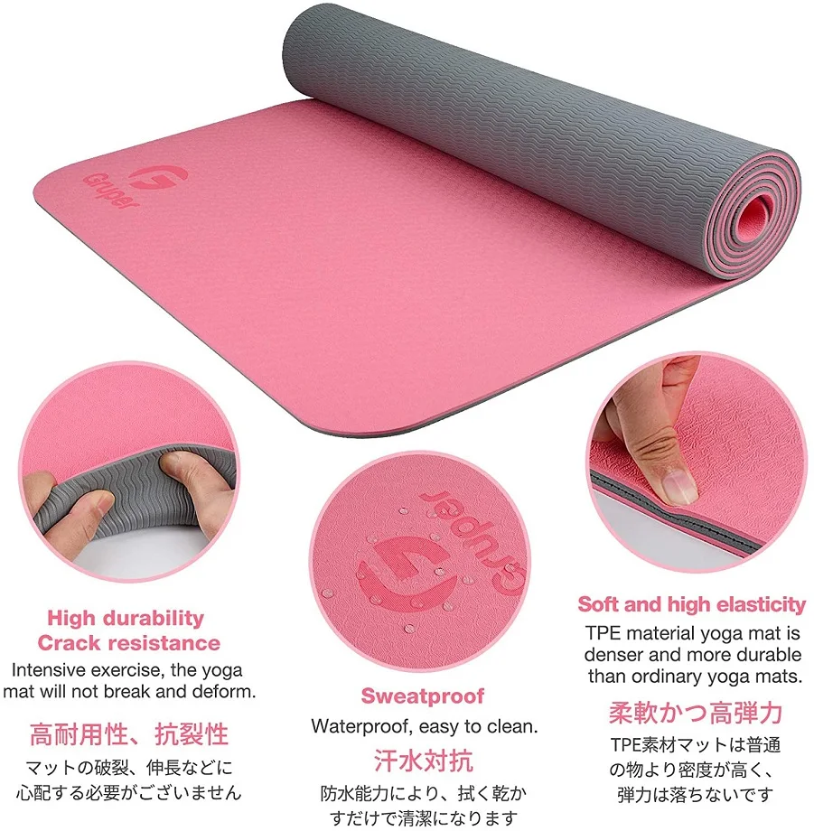 RUISIDA TPE yogamat 180x57x0,6 - Home Gym Yoga Studio recensie en prijs