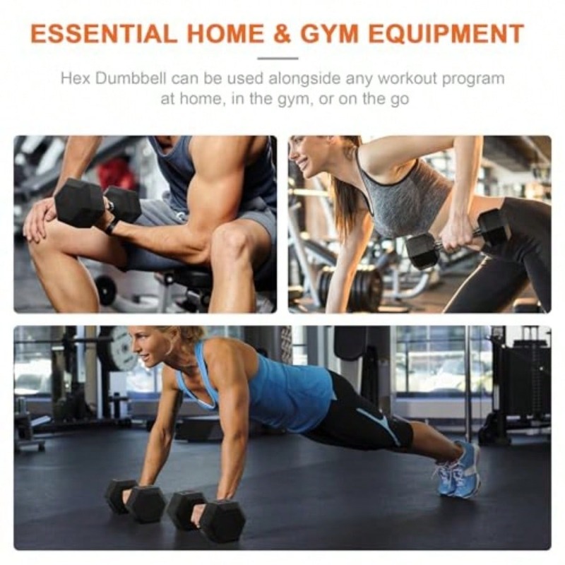 Halters met rubberen coating v - Home Gym Dumbbell Set recensie en prijs