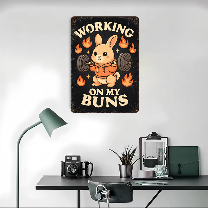 Working On My Buns – Leuke Gym - Home Gym On Wall recensie en prijs