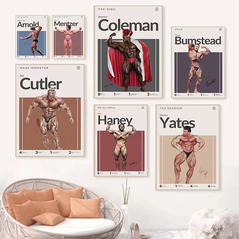 Motivatie Bodybuilder Poster B - Home Gym On Wall recensie en prijs