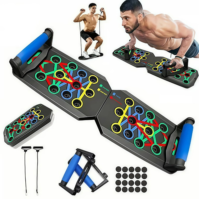 Opvouwbaar push-up board met w - Home Gym Kit For Men recensie en prijs