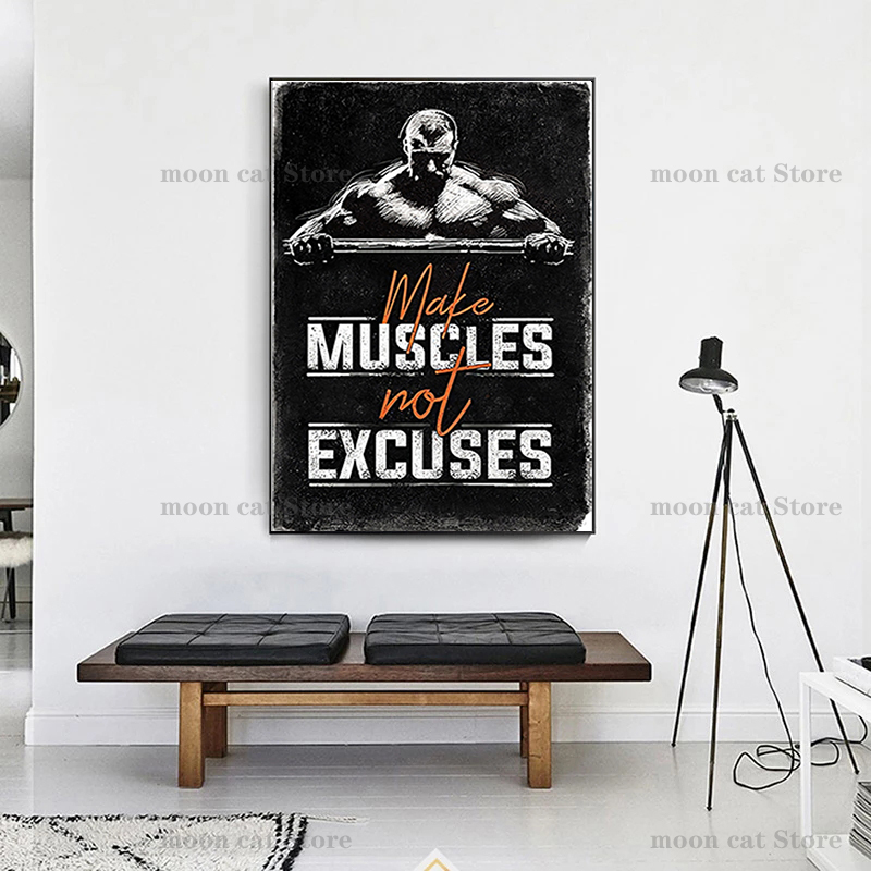 Fitness Sport Poster Bodybuild - Home Gym On Wall recensie en prijs