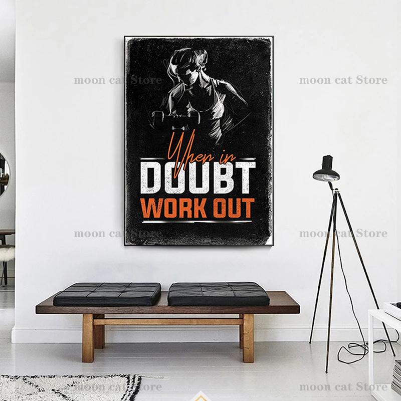 Fitness Sport Poster Bodybuild - Home Gym On Wall recensie en prijs